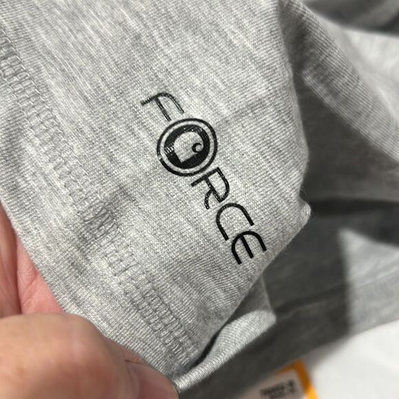 Carhartt Force Relaxed Fit Midweight Short-Sleeve Pocket T-shirt size s NWT Gray - Picture 6 of 9